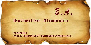 Buchmüller Alexandra névjegykártya