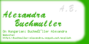 alexandra buchmuller business card